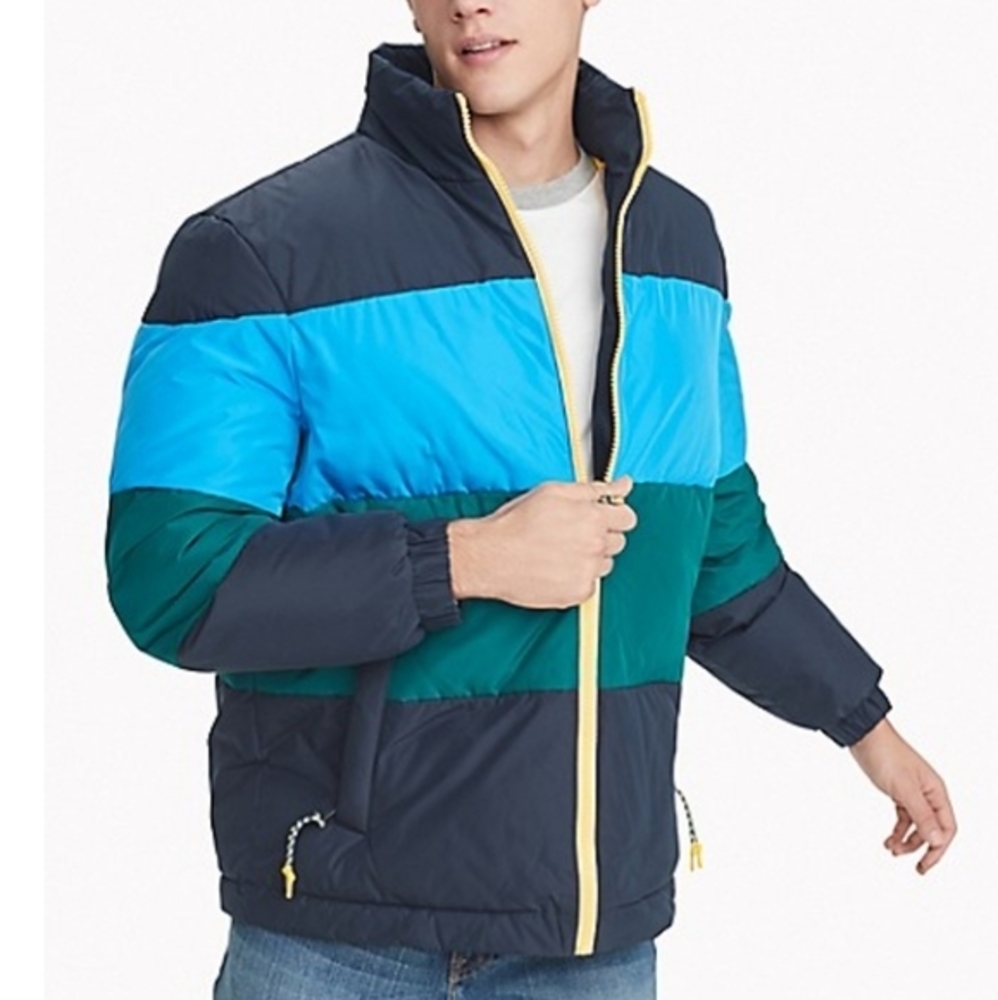 Tommy Hilfiger Color Block‎ Puffer Jacket - Picture 4 of 6